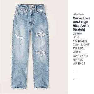 Curve Love Ultra High Rise Ankle Straight Jeans